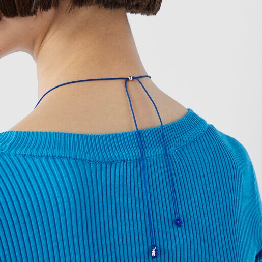 שרשרת TOUS Icon Glass מכסף ומזכוכית מוראנו צבעונית