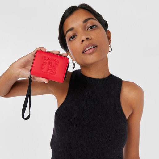 コーラルカラーのコインパース TOUS Balloon Soft