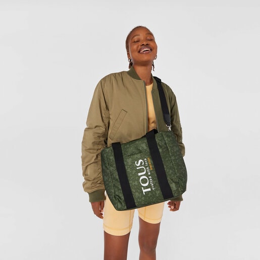 תיק סל Kaos Mini Evolution בגודל קטן מניילון בצבע חאקי