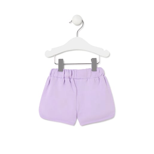 Shorts de menina Casual lilás