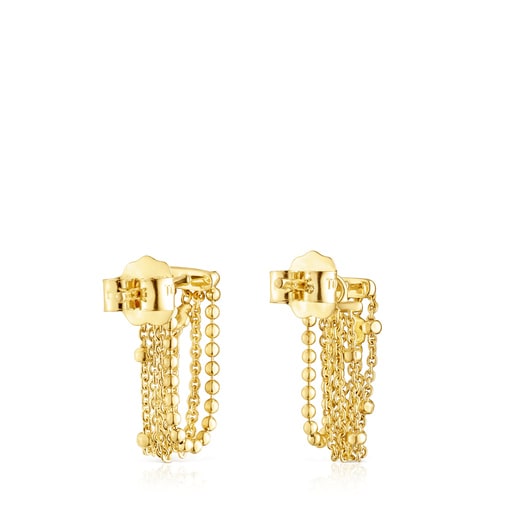 Aros de oro con cuatro cadenas Cool Joy