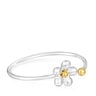 Bracelet manchette bicolore Daisy