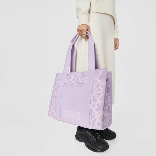 Large mauve Kaos Pix Amaya Shopping bag | TOUS