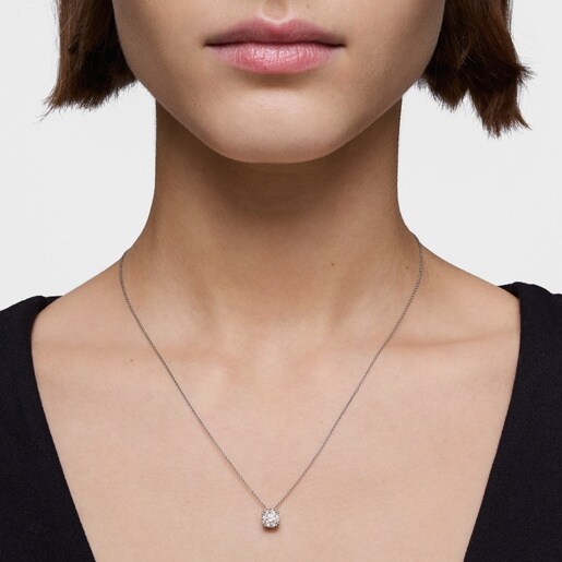 שרשרת קולר מפלטינה בשילוב יהלום מעבדה 1.00 קראט בחיתוך עגול TOUS Essentials LGD