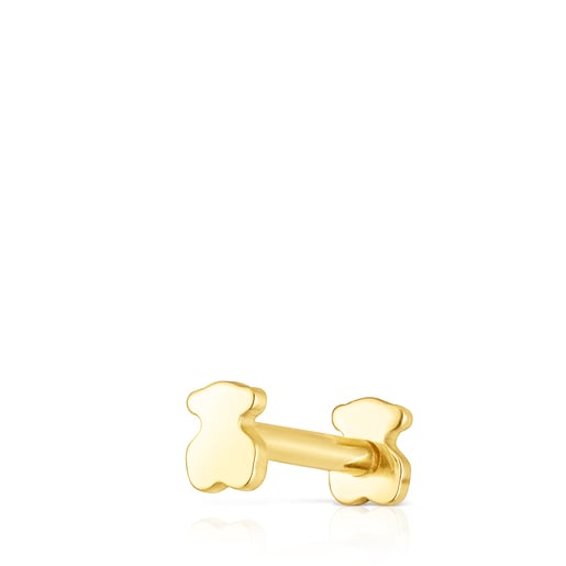 Piercing de orelha TOUS Piercing motivo urso em ouro
