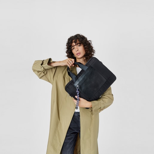 תיק מסמכים TOUS Empire Padded בצבע שחור