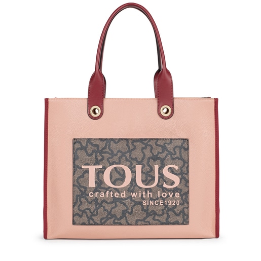 Large pink Amaya Kaos Icon Shopping bag