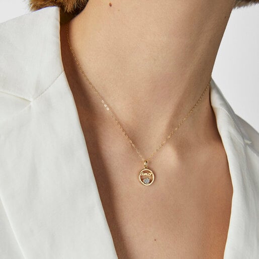 Colgante amor de oro y diamantes Crossword