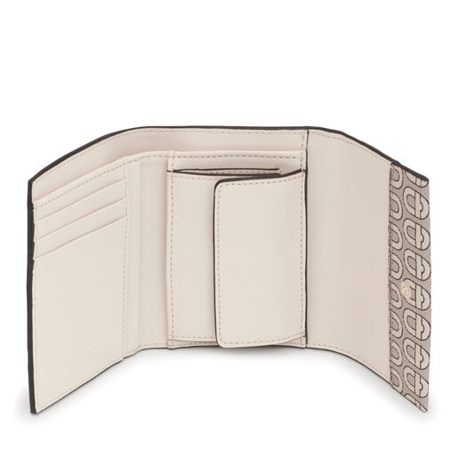 Beige Flap Card wallet TOUS MANIFESTO Essence