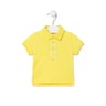 Piqué polo t-shirt in Casual yellow