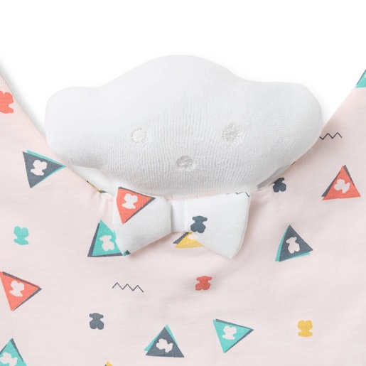 Doudou de nudos bebé Triangulo rosa