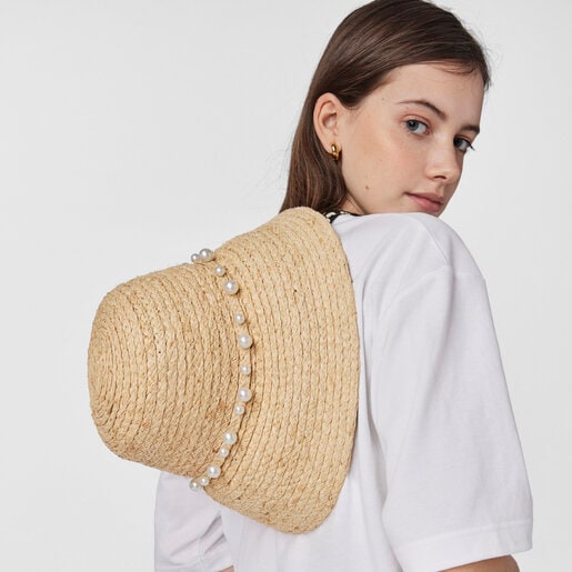 Sombrero Tous Craft beige de rafia