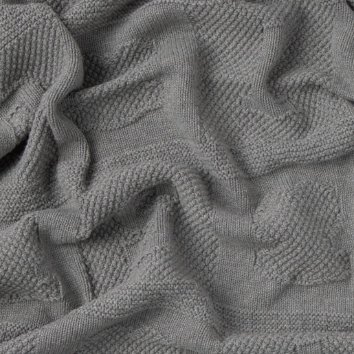 Reversible baby blanket in Nilo grey