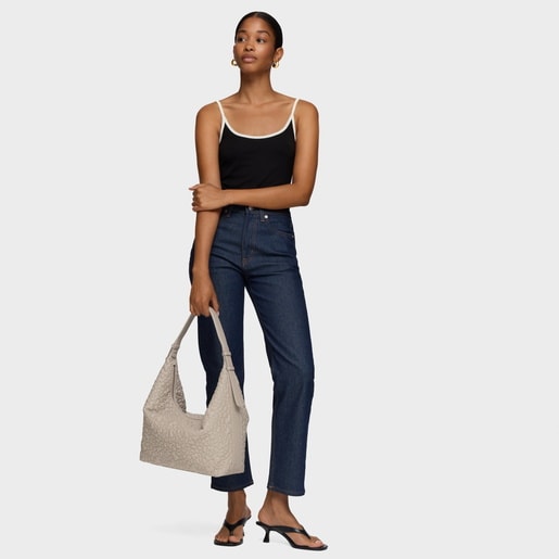 Bolso de hombro grande topo TOUS Puffy bear