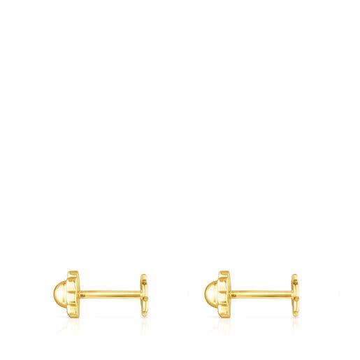 Gold TOUS Basics earrings flower motif | TOUS