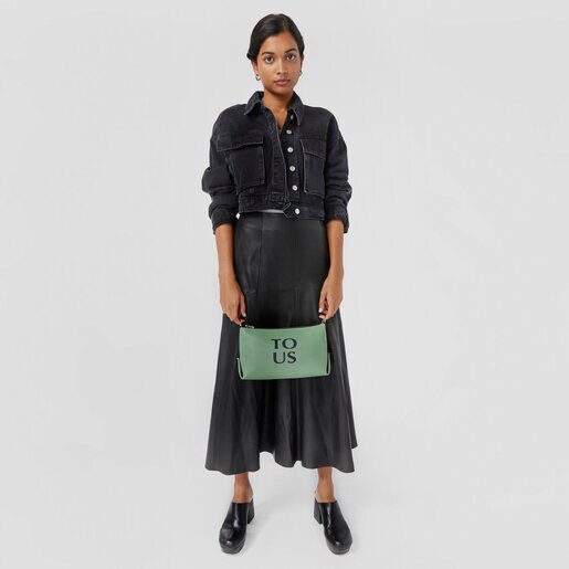 Bandolera de piel caqui TOUS Balloon