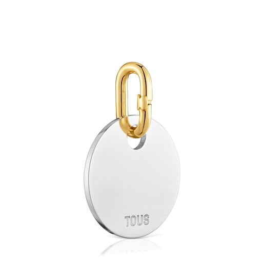 قلادة ميدالية بدَرجتَي لون مقاس 23 مم من تشكيلة TOUS Unlock