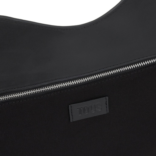 ブラックのミディアム・レザートートバッグ、TOUS Manifesto
