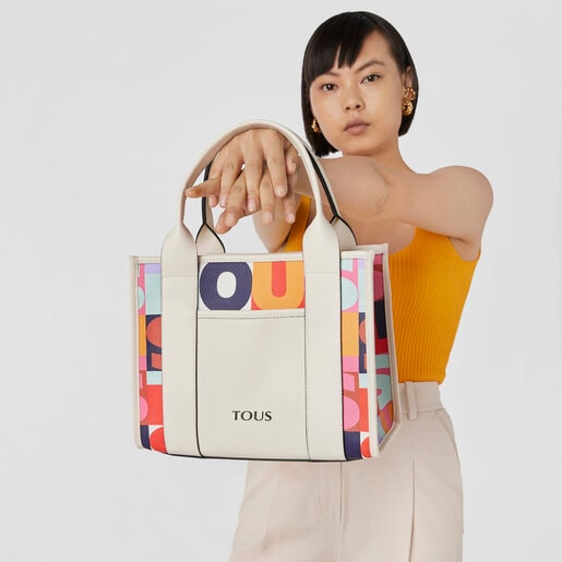 Sac shopping Amaya TOUS Mimic moyen beige