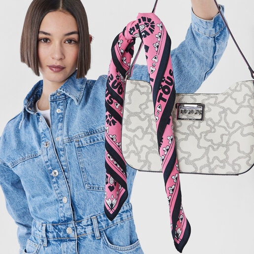 Beige and pink Kaos Legacy Shoulder bag