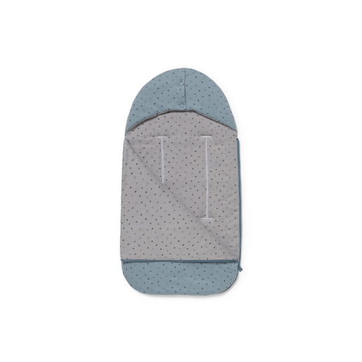 Universal-fit baby footmuff in Mini sky blue