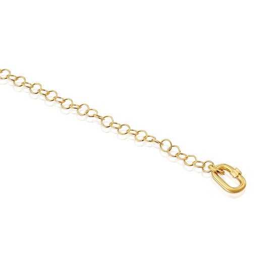 Pulsera cadena de oro Hold Oval