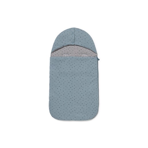Universal-fit baby footmuff in Mini sky blue