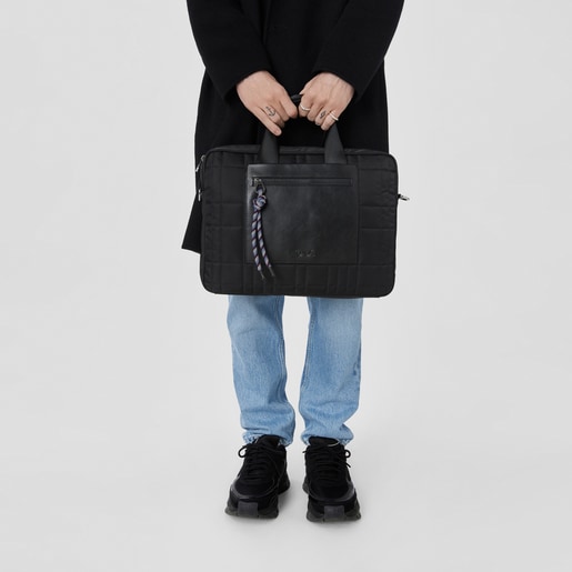 תיק מסמכים TOUS Empire Padded בצבע שחור