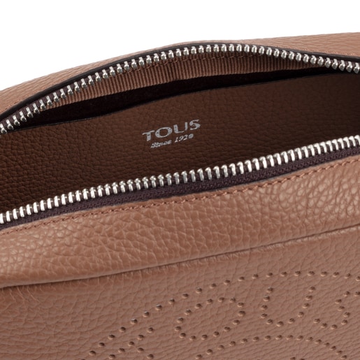 Small brown Leather Leissa Crossbody bag