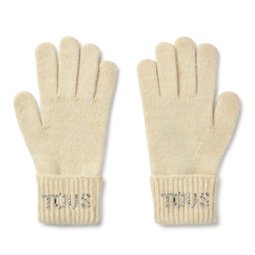 Guantes beige TOUS Crystal