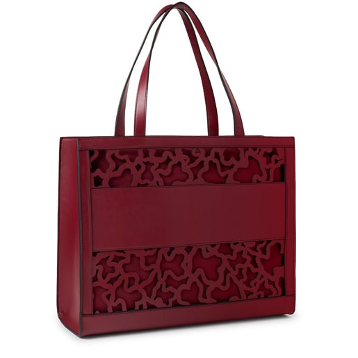 Large shopping bag Amaya Kaos Shock burgundy | TOUS