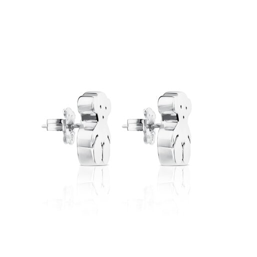 Boucles d'oreilles Sweet Dolls ourson en Argent