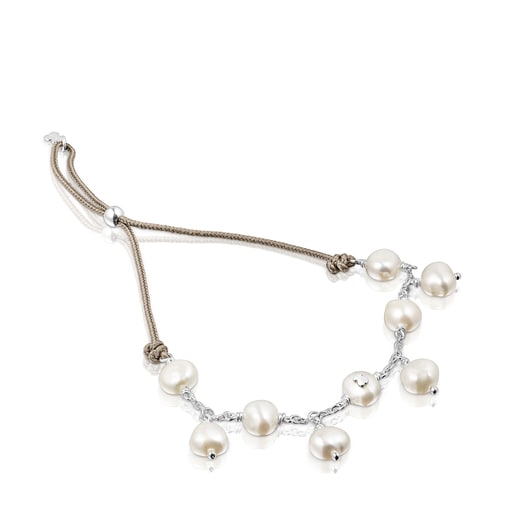 Bracelet TOUS Icon Pearl en argent et perles