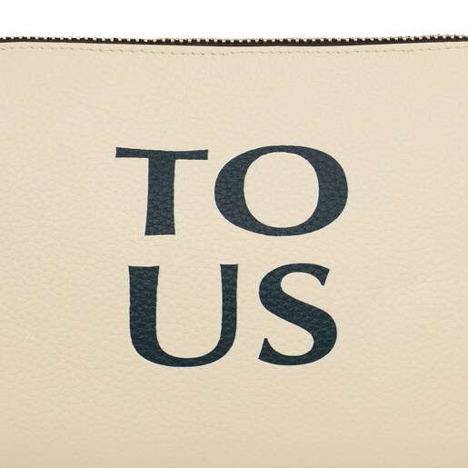 Beige leather TOUS Balloon crossbody bag