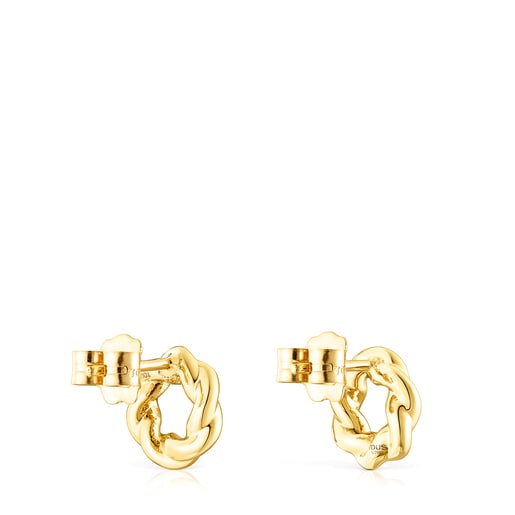 Gold Twisted Earrings