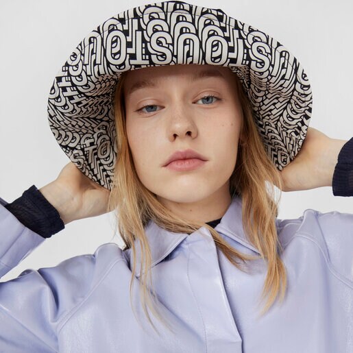 כובע דלי דו-צדדי TOUS Vera בצבעי בשחור ולבן