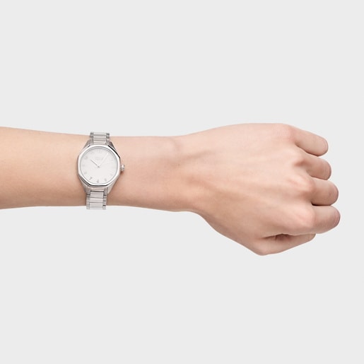 Analog Watch with steel link bracelet TOUS Now KDT