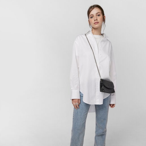 ブラックのスモールクロスボディバッグ T Pop