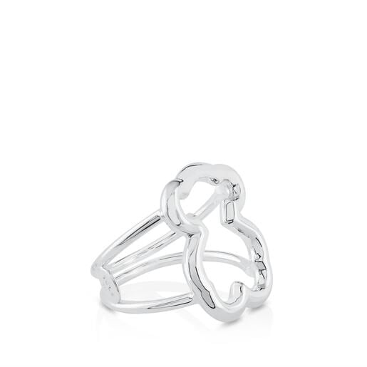 TOUS Silver New Carrusel Ring Bear motifs 2cm | Westland Mall