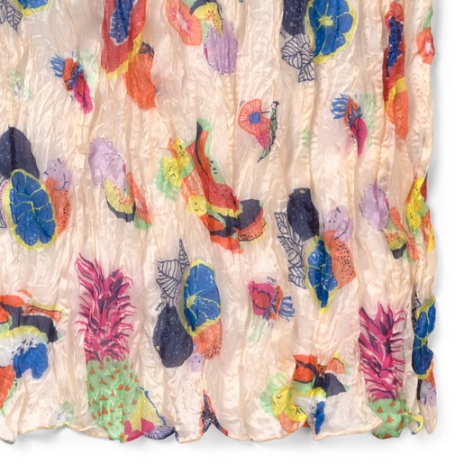 Разноцветный платок Frutas Plis