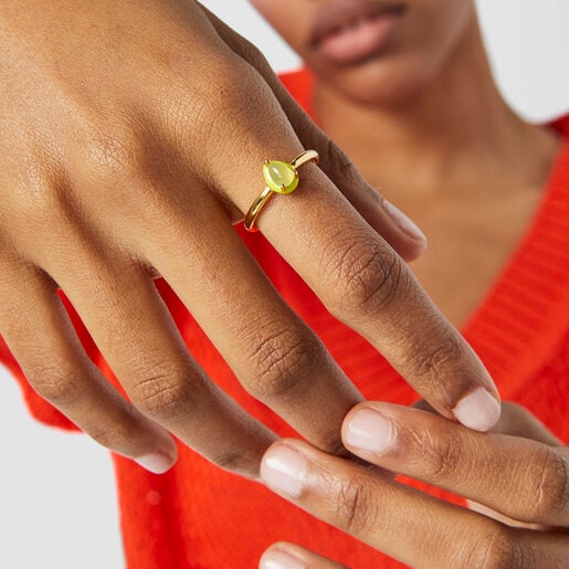 TOUS Vibrant Colors Ring with chalcedony and enamel