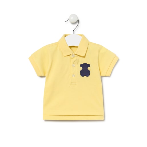 Tous - BoyS Casual Pique Fabric Polo Shirt In Yellow - Textil