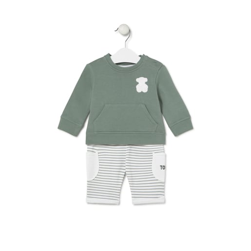 Baby set in Soft green