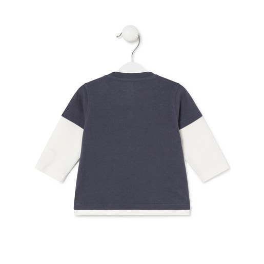 Camiseta de niño Casual azul marino