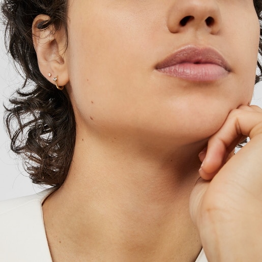 Piercing de oreja de oro y diamante Les Classiques