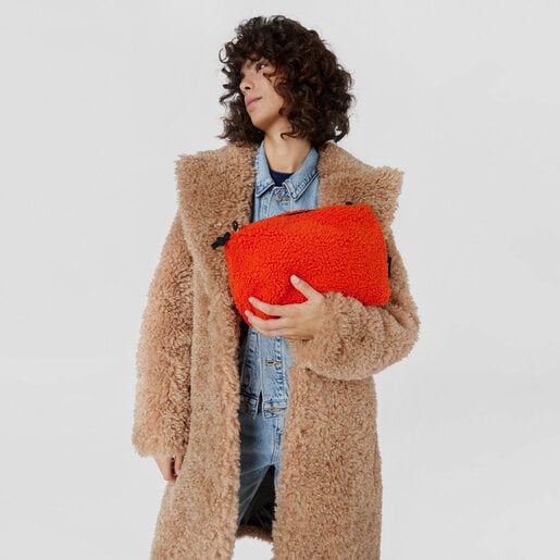 Large orange Amaya Kaos Shock Warm Handbag