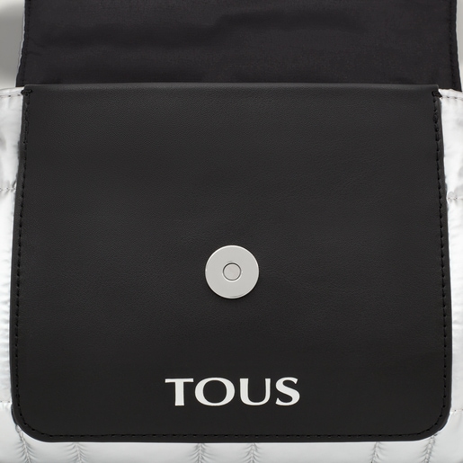 Small silver-colored TOUS Empire Padded Crossbody bag