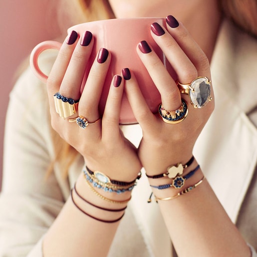 Gold View Cuff with Gemstones