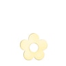 Small Hold Metal Silver Vermeil Flower Pendant