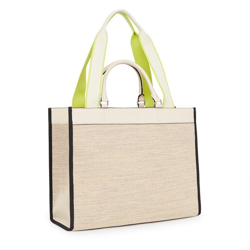 Large beige TOUS Yummy Shopping bag